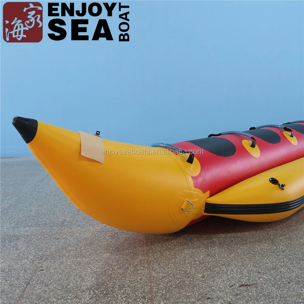 New Arrival 5 Person PVC Inflatable Beach Waterskiing Banana Boat  for Commerical Use