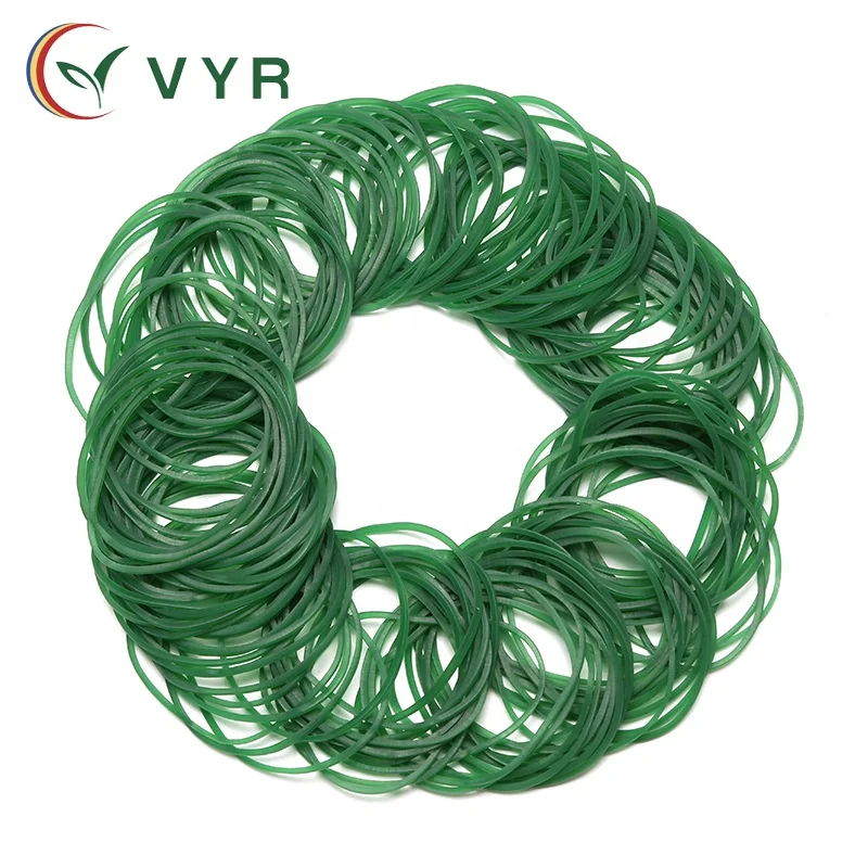 
Natural green high elasticity cheap 2 inch diameter lowest price rubber band 
