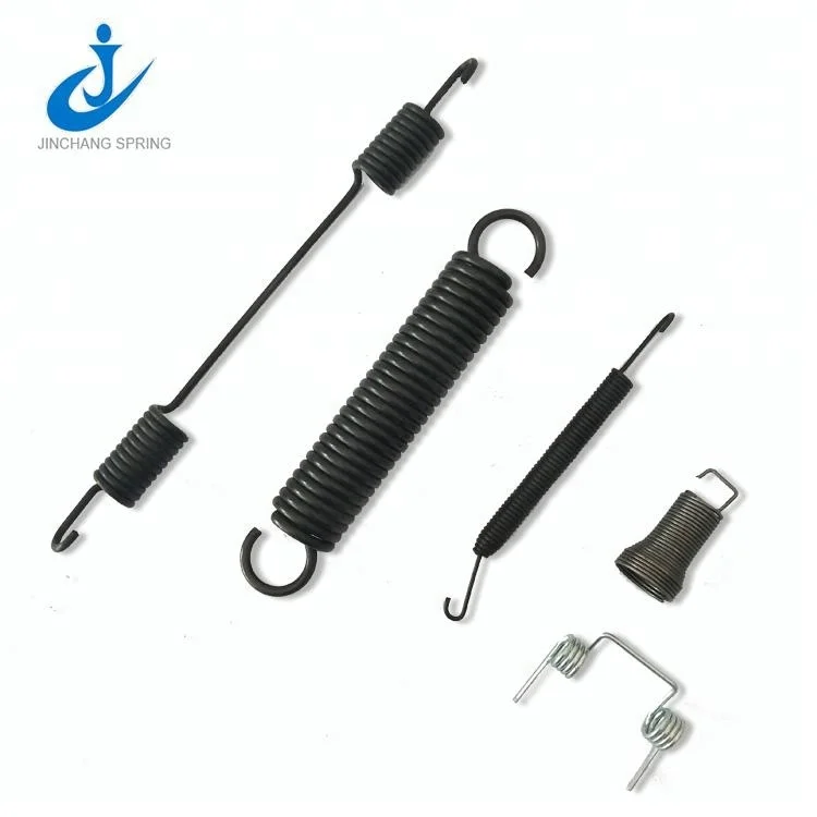 High precision long constant force extension spring with hooks