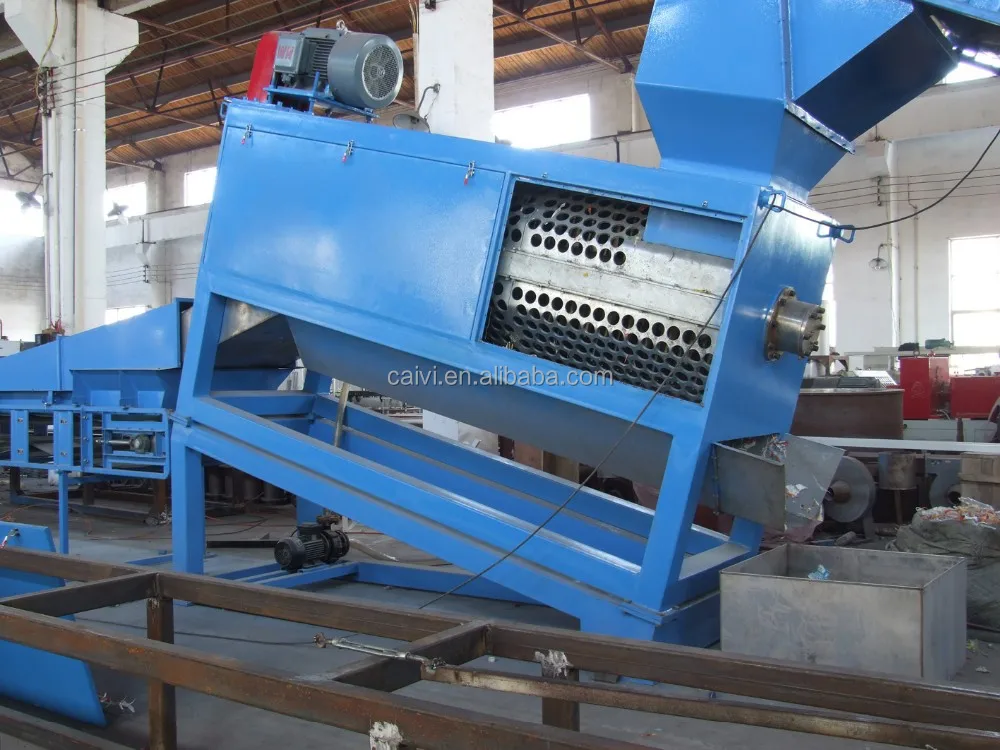 Waste plastic recycling plant/PET bottle flakes washing recycling machine