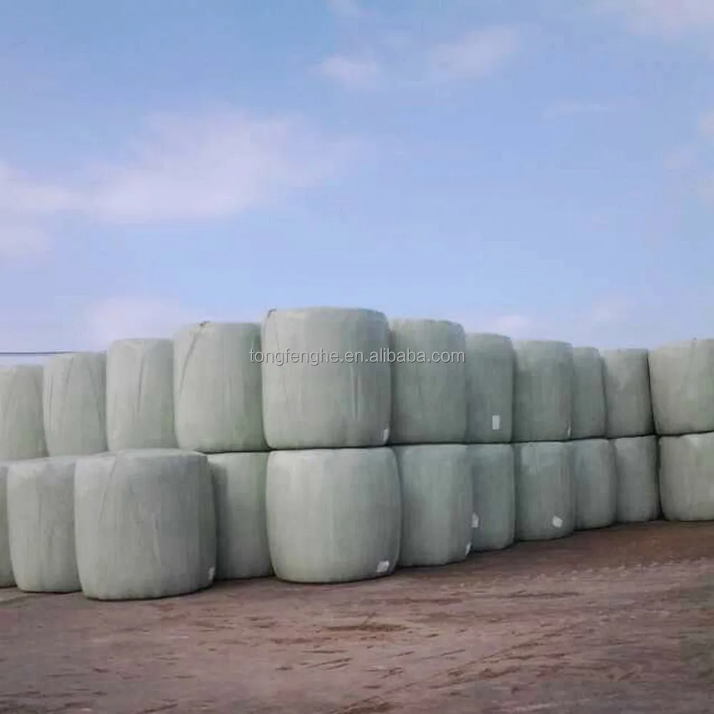 Australia Popular White/Green Color Biodegradable Silage Bale Wrap Film