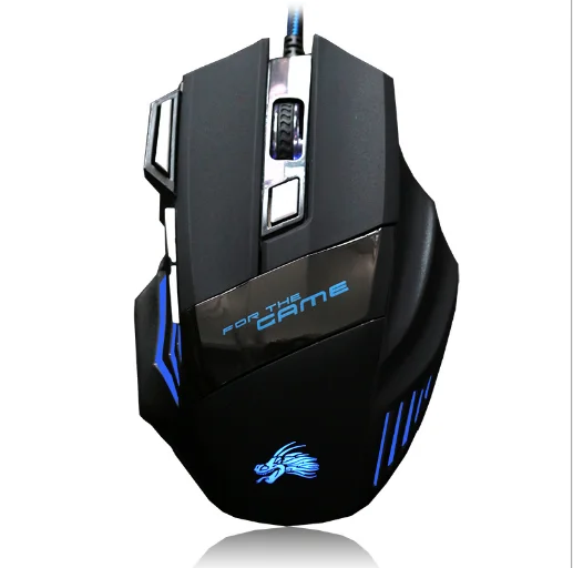 2023 Best sell Bat mickey 7D 5500dpi new private mode Optical  USB cable 7 speed photoelectric gaming Light mouse