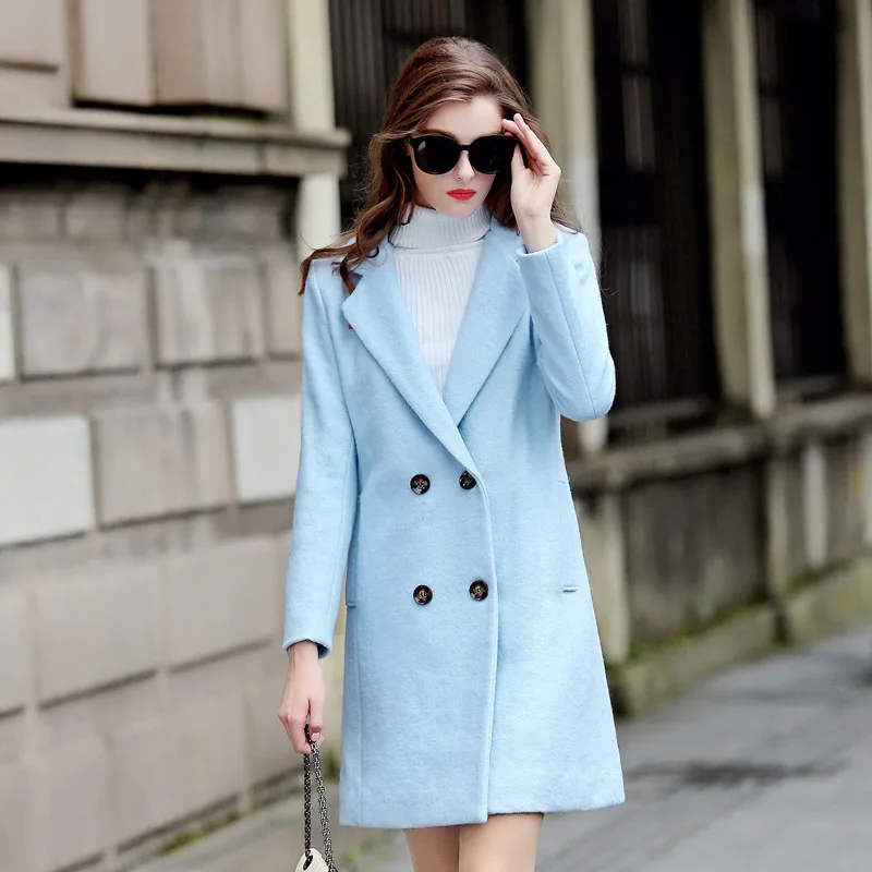 Women Woolen Coat 2015 Hot Sale Autumn And Winter Fashion