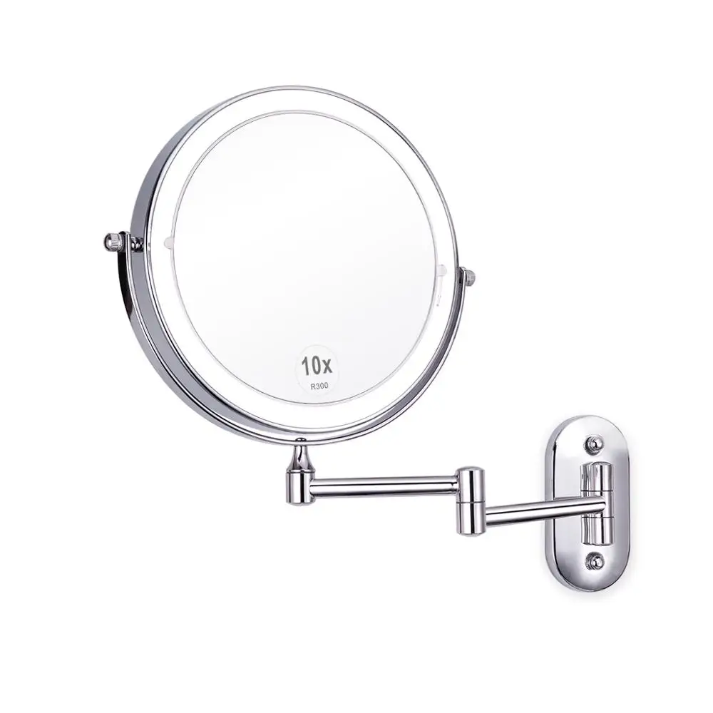 
Espejo Led Cordless Dual Sides Hotel Bathroom Lighted Vanity Makeup Mirror 