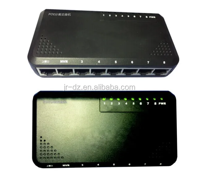 12v 8 port poe switch