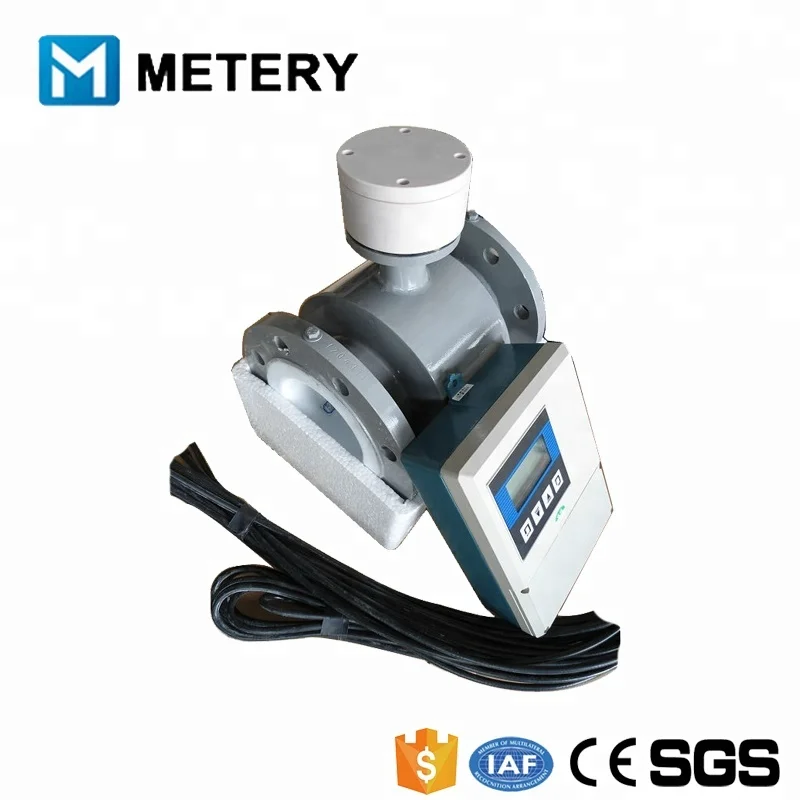 High Temperature Carbon Steel F46 Lining Electromagnetic Flow Meter DN50