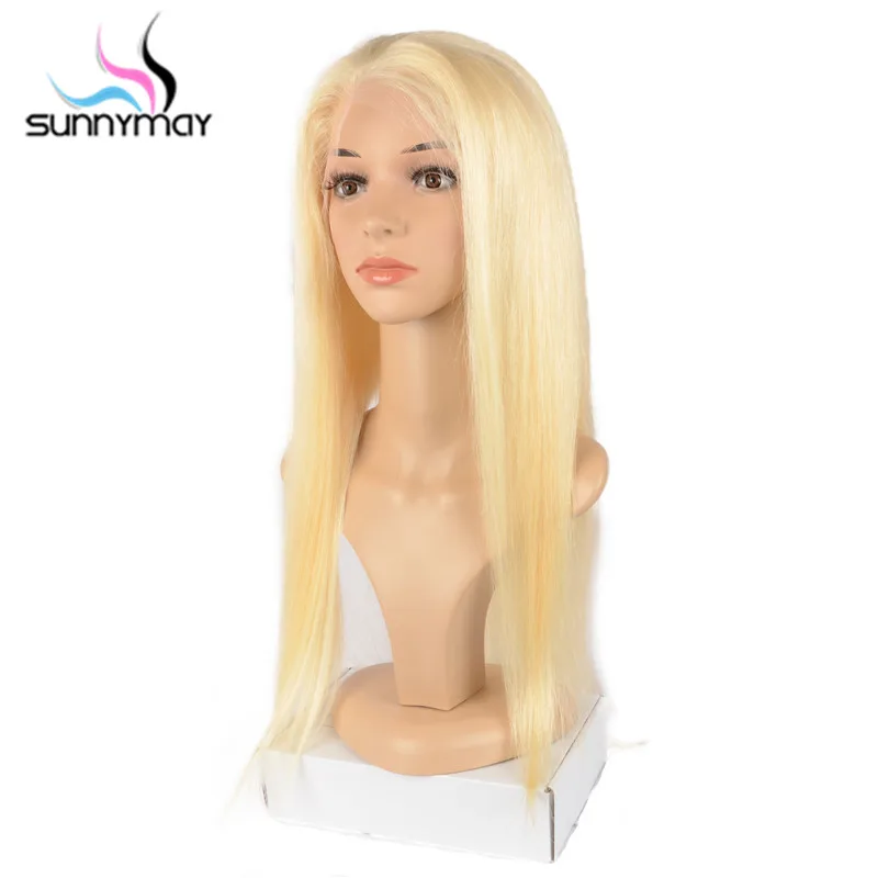 
Sunnymay #613 Full Lace Wig With Baby Hair Pre Plucked Blonde Wig 130% Density Glueless Full Lace Human Hair Wigs Bleached Knots 