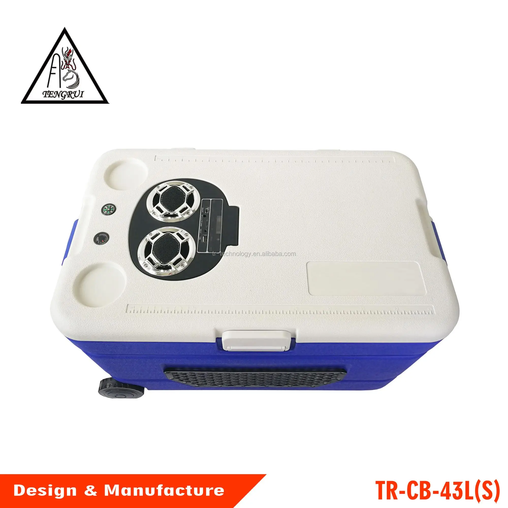 Manufactory a great price prices 43L Insulated outdoor cooler box with 20W speaker