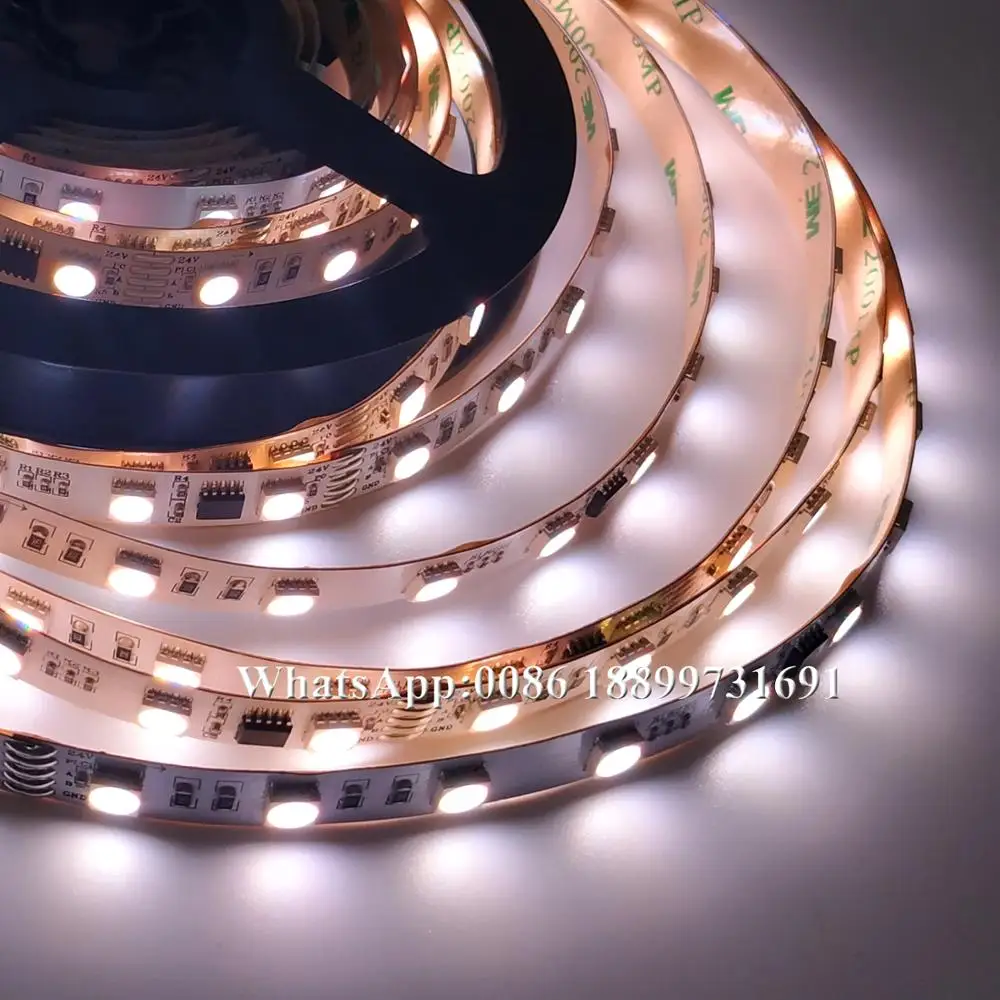 dmx adressable led strips light IP20 19.2W/M SMD5050 RGBW 4in1 DC24V