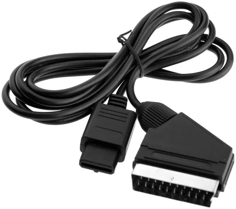 LBT 6ft 1.8m RGB Scart AV Cable Lead for Nintendo N64 SNES NGC Gamecube