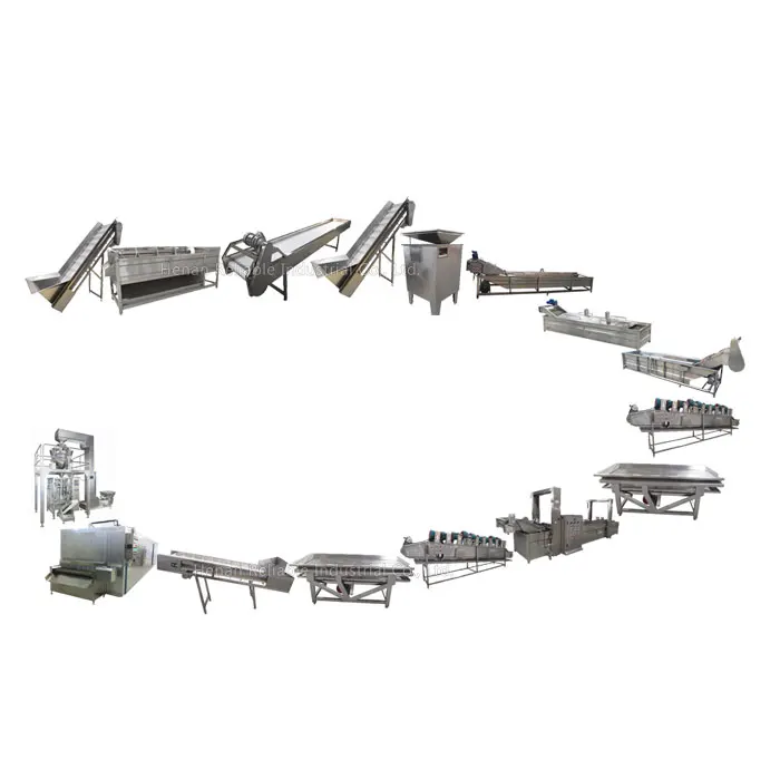 Автоматическая линия по производству картофельных чипсов 100 кг/ч