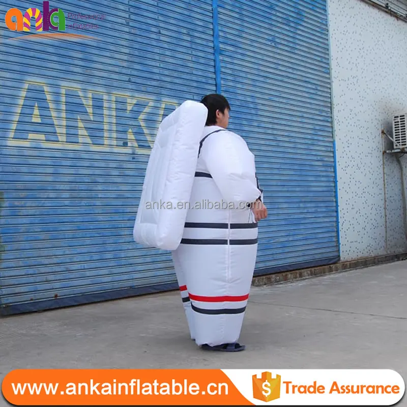 2021 New Design Good Quality Cosplay Spaceman Wearing White Inflatable Costume Spacesuit