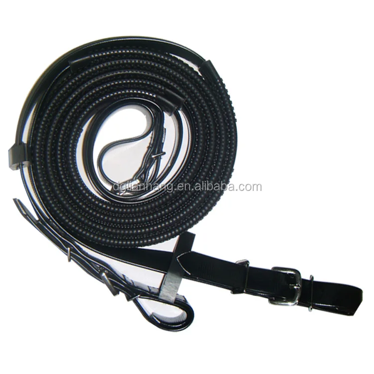 Customized Equestrian Leather Equipment Soft Flexible Rein/Lead Rope for Horse Riding Available in White Green Models Waterproof