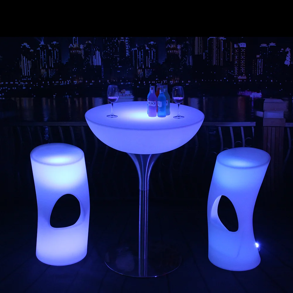 
modern design commercial bar nightclub illuminated led lounge couch sofa plastic led night club sofa furniture 