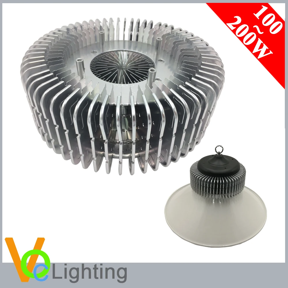 100-200 Вт светодиод высокой мощности pin-Fin Алюминиевый радиатор для залива