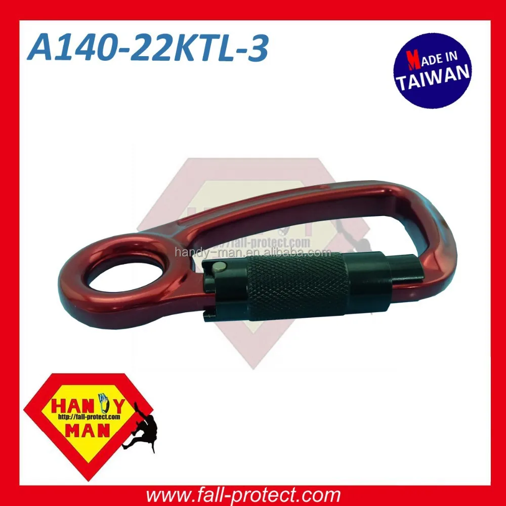 Forged Aluminum Captive Eye Triple Lock Snap Hook