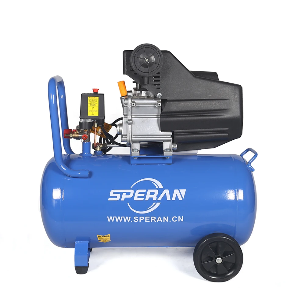 High quality 220V mini mobile portable handheld 3hp 50 litre direct driven air compressor