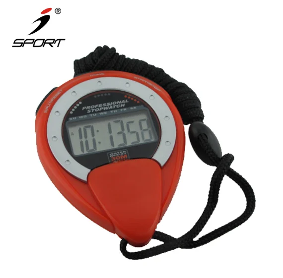 Simple Gym Hourly Chime Alarm Digital Stopwatch Timer With Lanyard