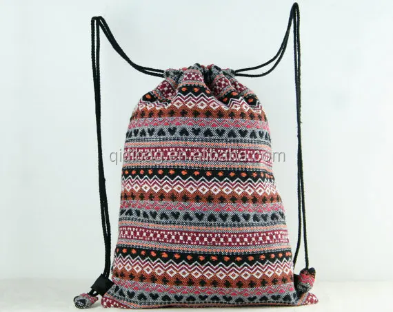 Big Heavy Duty Camping Sports  Bag With Inner Pocket, 12 oz Cotton Canvas Backpack Bag Wholesale