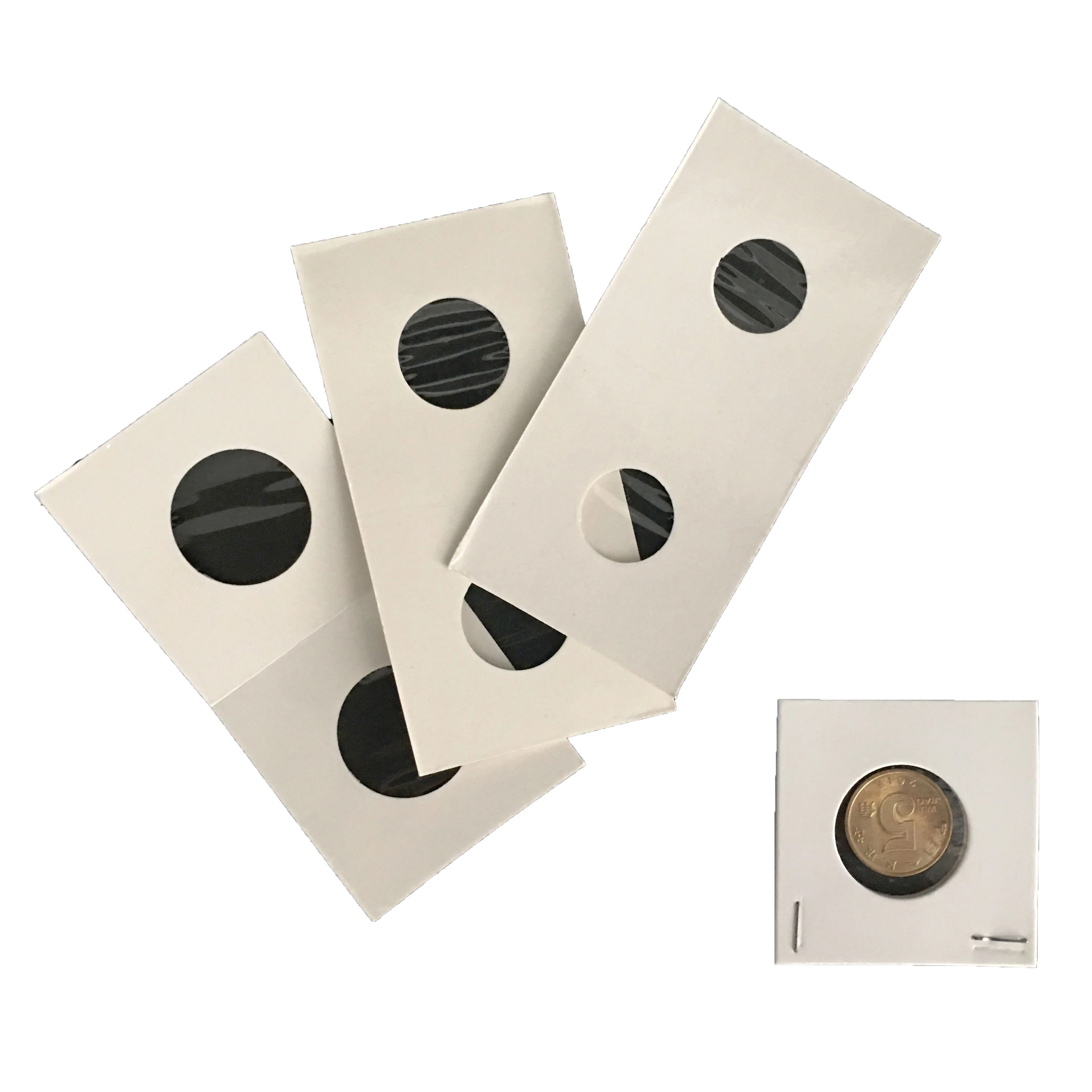5x5 см квадратный картонный держатель для монет коллекция дисплей оптовая продажа с