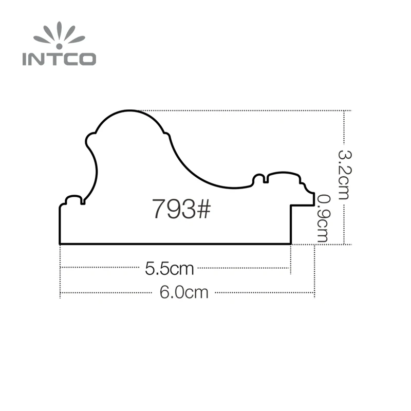 Антикварная декоративная мебель INTCO, зеркальная рама, литье