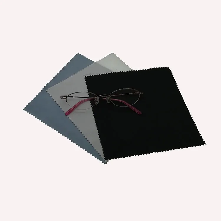 Black Micro Fiber Glasses Microfiber Cleaning Cloth