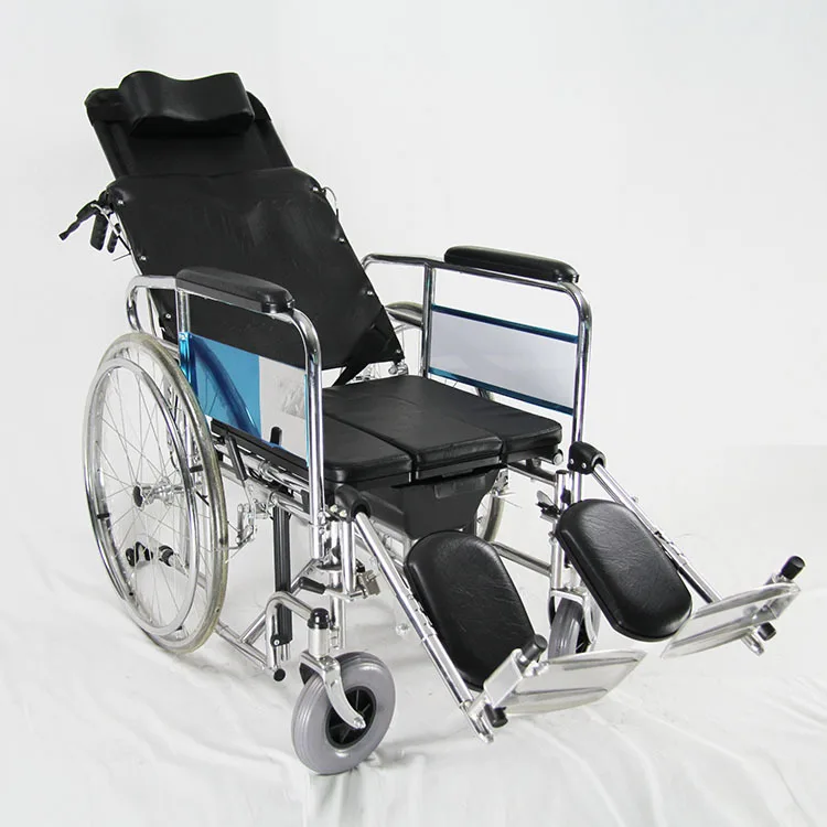 high back reclining handicapped wheelchair perfect commode wheelchair