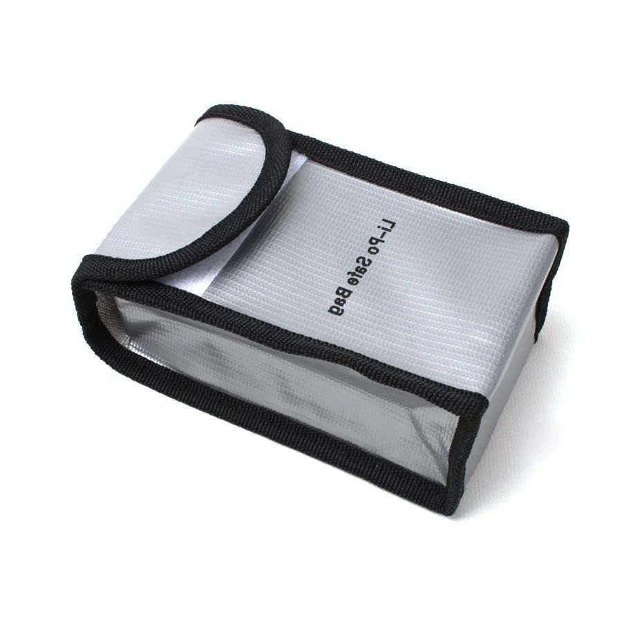 Rc Fireproof Lipo Li-po Battery Safety Guard Charge Rectangle Bag  90*55*140MM