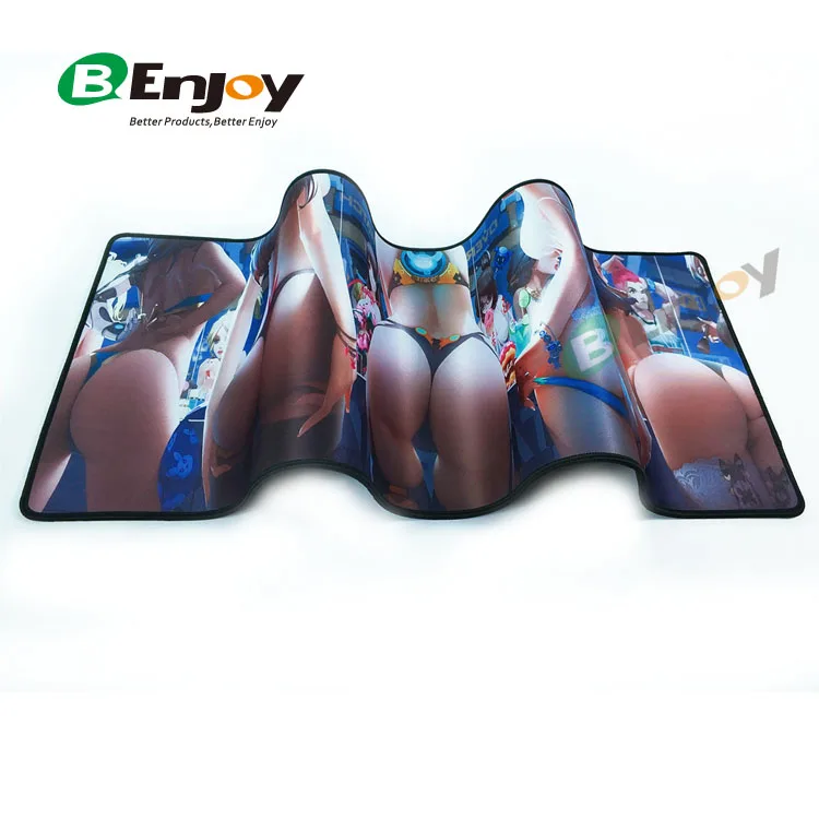 Custom Sexy Cartoon Photos Printed Gaming Mouse Pad