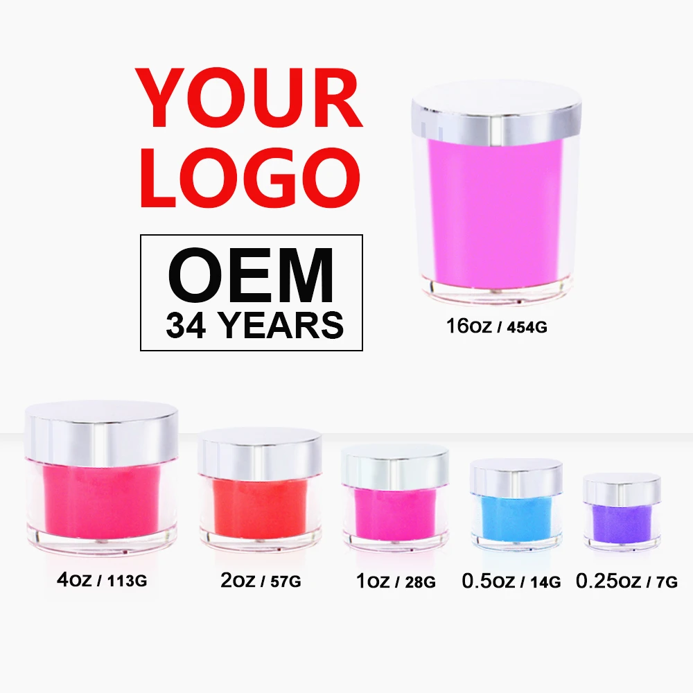 Акриловая пудра для ногтей 500 цветов и жидкость без лампы