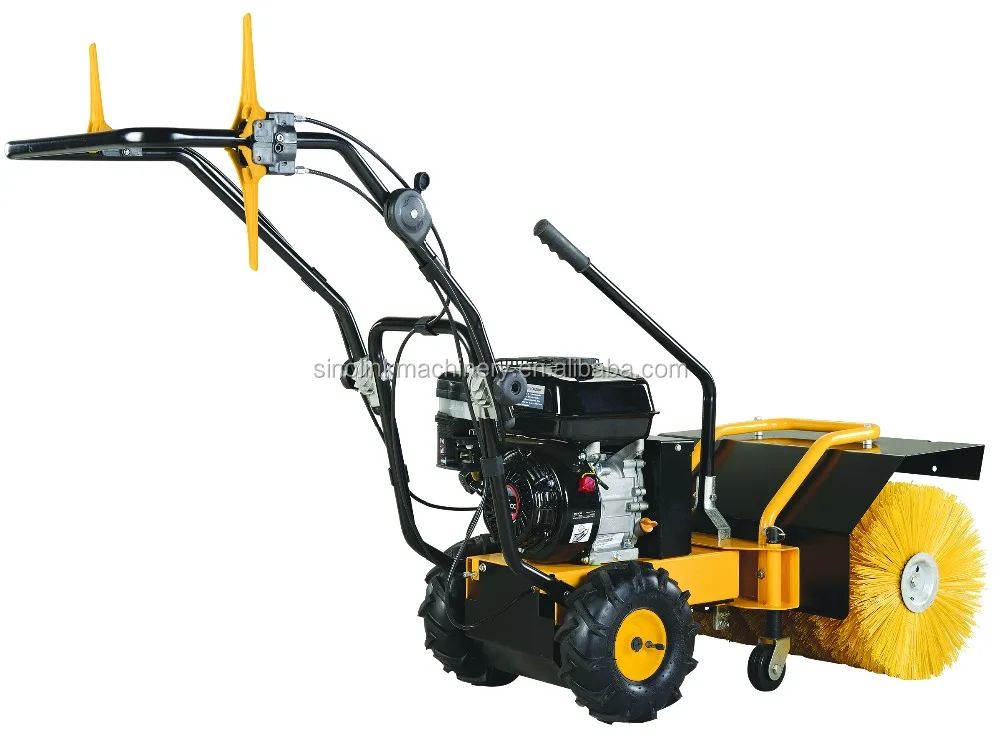 6.5hp бензиновый двигатель мощный дорожный уборочный аппарат с рабочей шириной 600 мм