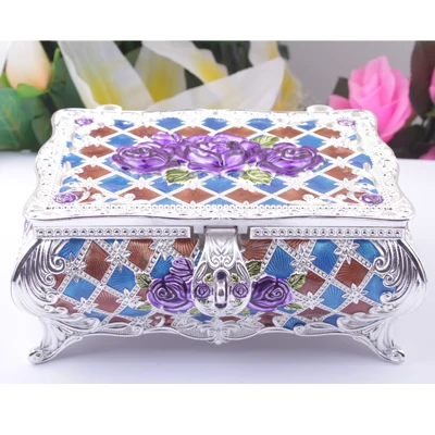 
Factory wholesale custom metal gift boxes trinket jewelry box 