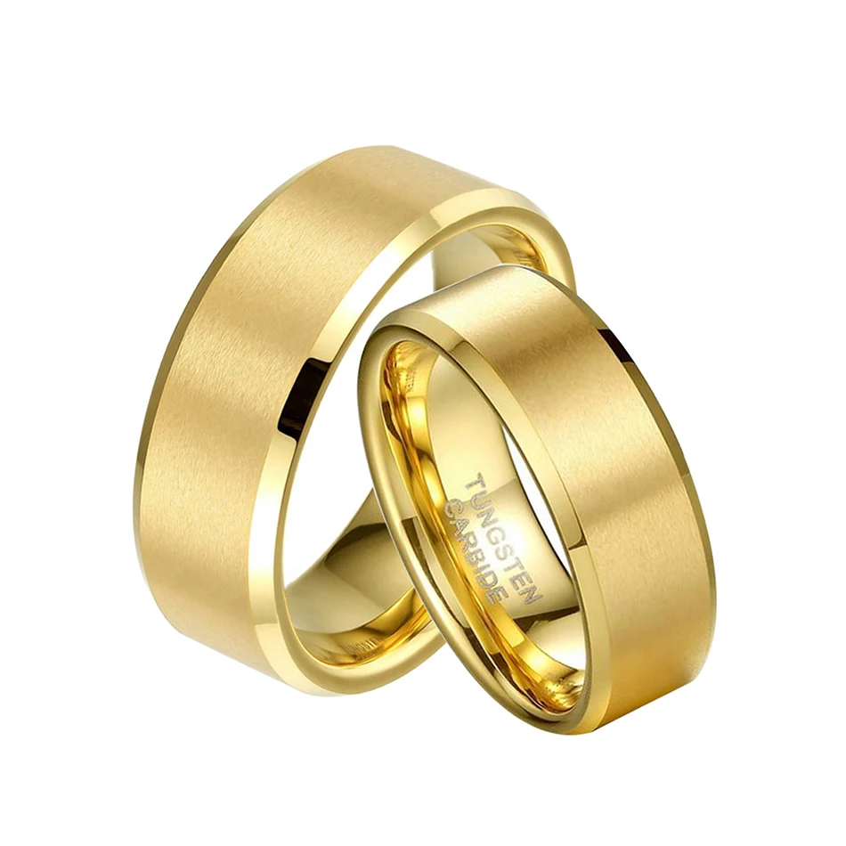 ring Gold Couples Wedding Band Tungsten carbide Hot Sale in Brasil Alliance Wholesale ring