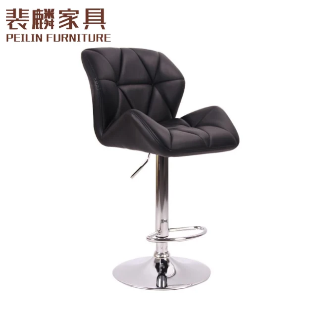 Vintage Industrial Antique Metal Tufted Bar Stool Gas Cylinder Outdoor Stackable Barstools with Wood Seat