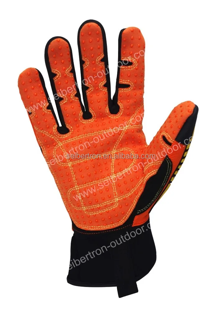 
Seibertron HIGH-VIS SDX2 Impact Protection Oil and Gas Safety Gloves,Heavy duty Mining Safety Protect Gloves for Hand Protection 