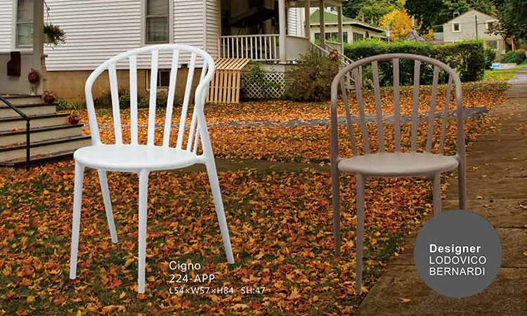 Italian Style Fashionable And Simple Chairs Dining Room Modern Pp Stackable Chair