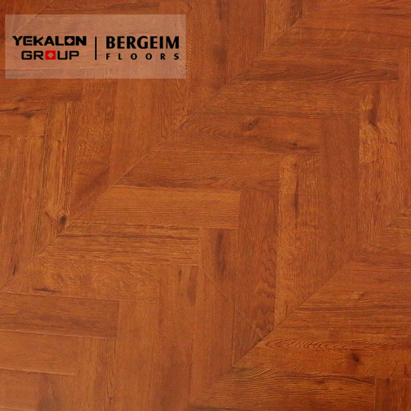 High Quality 12.3 mm Ac4 Arc Click Oak Parquet Herringbone Laminate Flooring for Indoor Decoration Floors