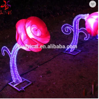 Outdoor Waterproof Decorative Artificial Christmas Tree Chinese Lanterns decorative Flowers