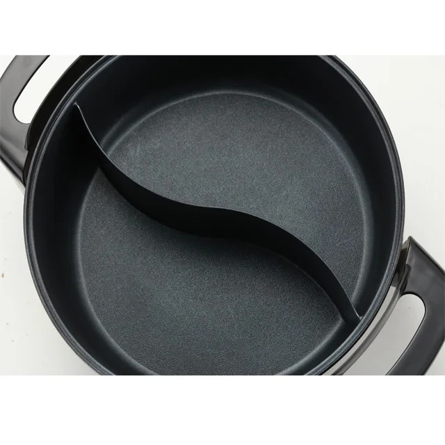 aluminum nonstick round cake frying grill electric baking pan with lid cover