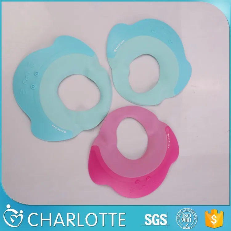 
food grade silicone baby bath shower cap waterproof shampoo caps 