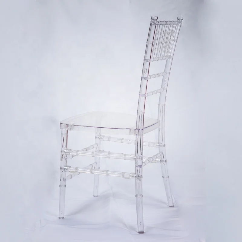 Moreszhome cheap crystal resin Chiavari Tiffany chairs for wedding events