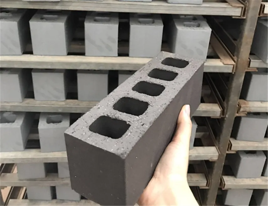Black construction hollow building brick for loading bearing house building with size 230x75x70mm