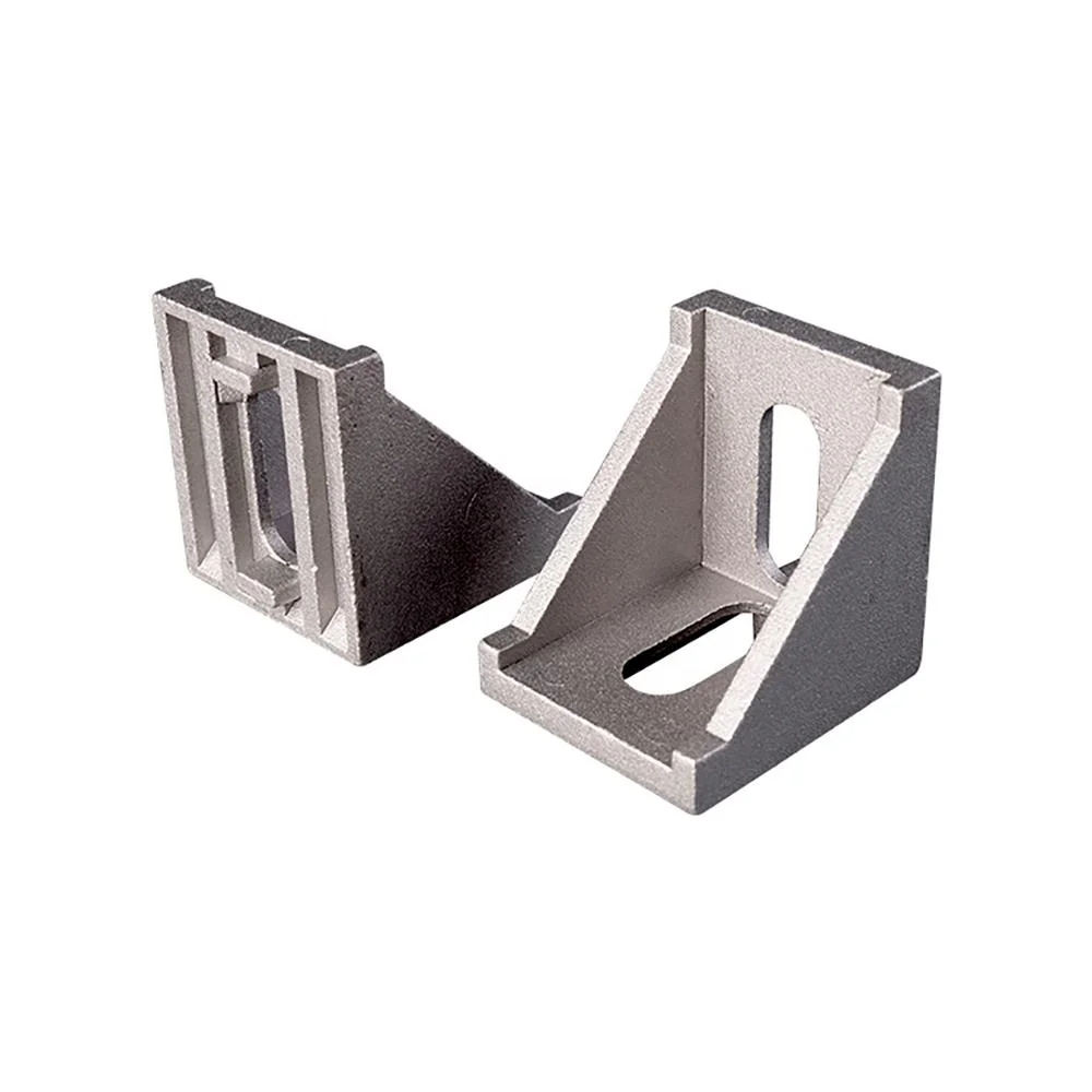 L Shape Good Price Shock Absorber 45 Degree Connector Angle Corner Bracket For aluminum profile
