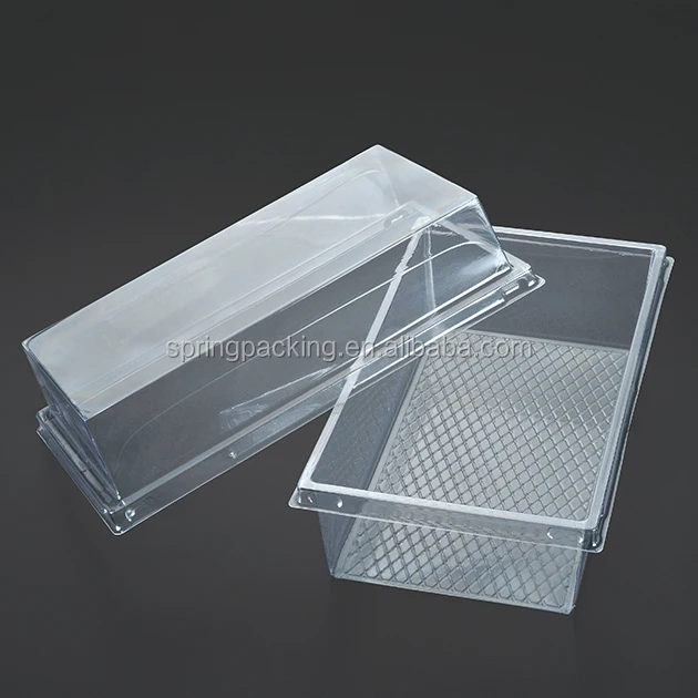 log cake Clear plastic box frozen food contain food packaging box food container