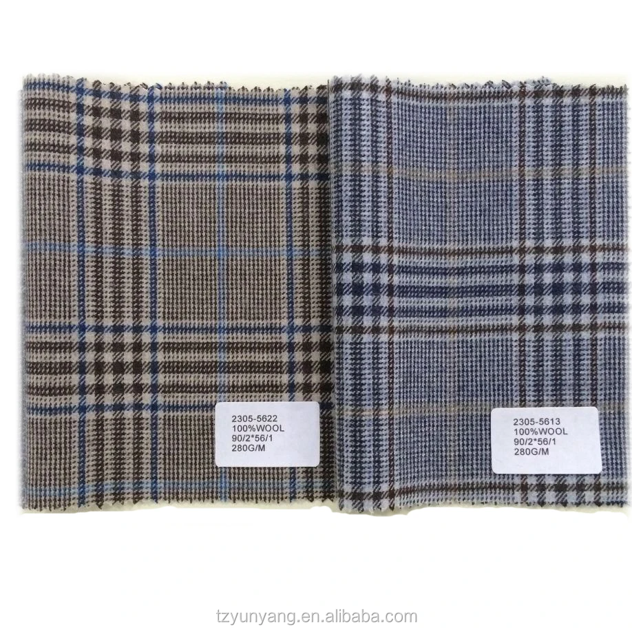 Супер качество чистая шерсть клетчатая ткань мужская подходящая ткань