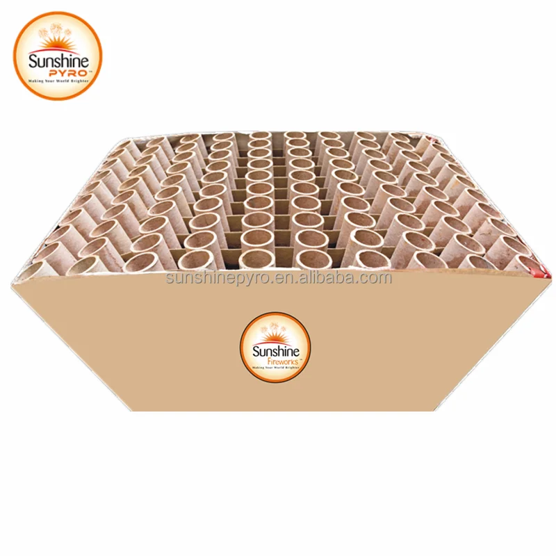 100 Shots Wholesale Cosnumer Display Fan Shape Cake Fireworks