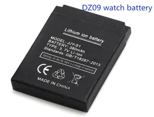 Free shipping 100% High Quality 1pcs Battery for DZ09 smart watch mobile phone battery 380 mAh battery watch battery