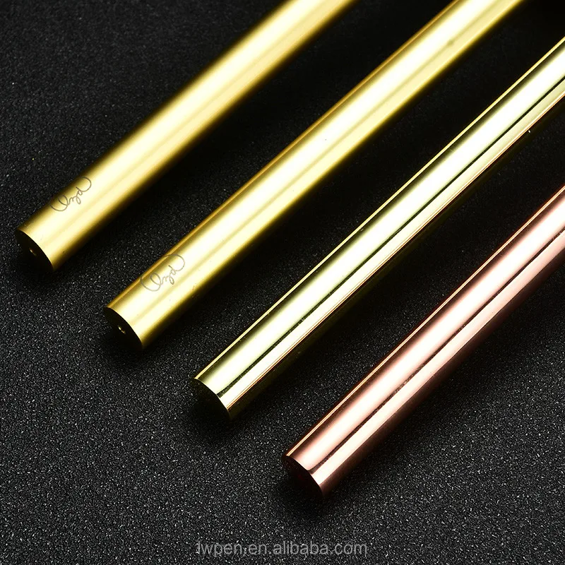 
Wholesale best luxury new novelty metal rose gold brass ball pen 