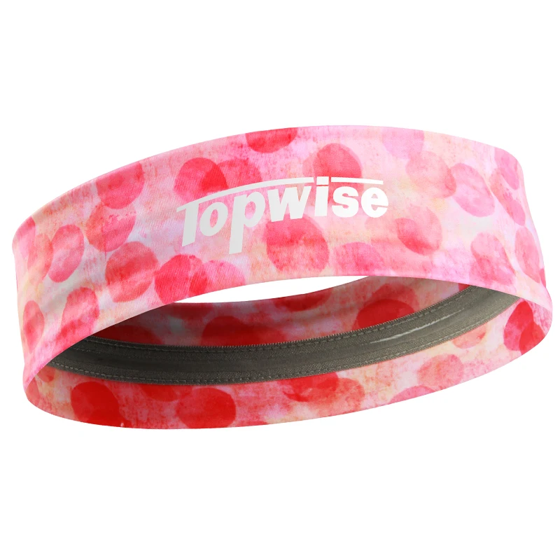 Moisture wicking sports style custom nylon headband women
