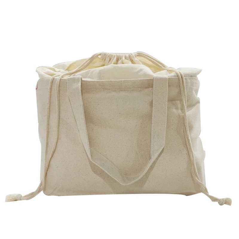 
Natural white custom eco friendly heavy duty canvas tote bag 